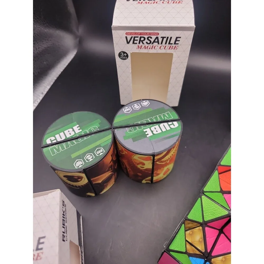 Versatile Magic Cube - 3D Puzzle Cubes - Fidget Toys Lot of 5 Puzzles